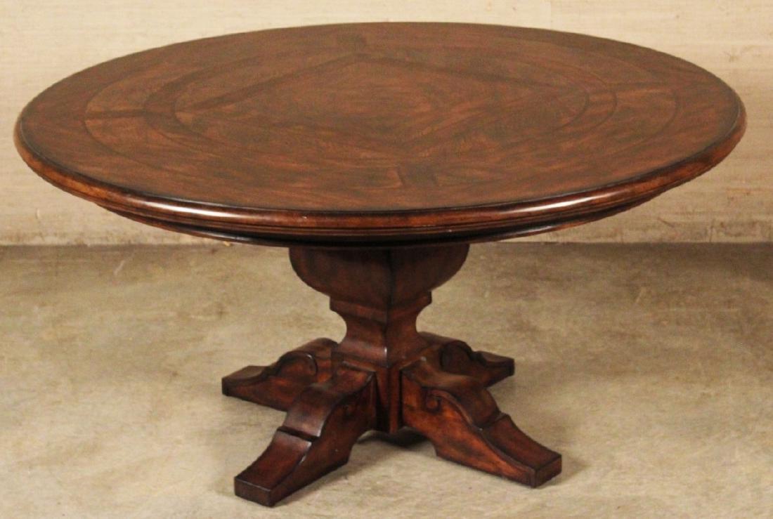 FRENCH ELM AND WALNUT BANDED DINING TABLE (1 of 1)