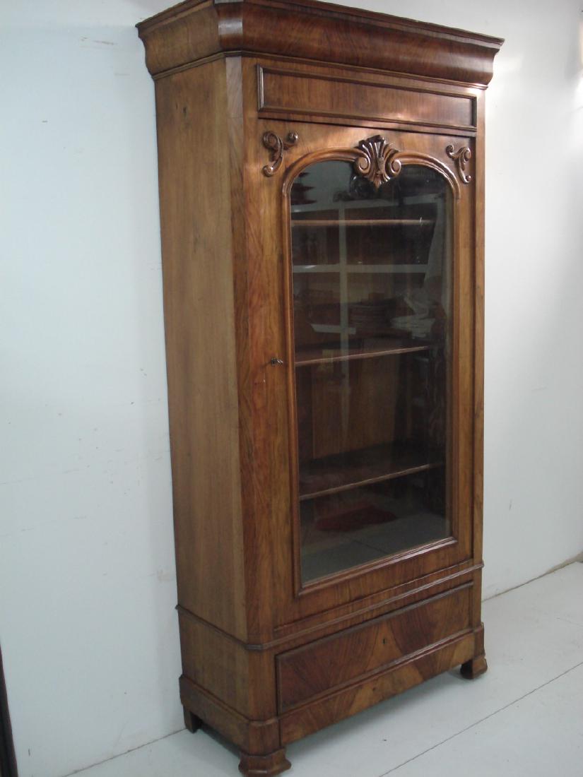 LOUIS PHILIPPE FIGURED WALNUT BIBLIOTHEQUE (1 of 5)