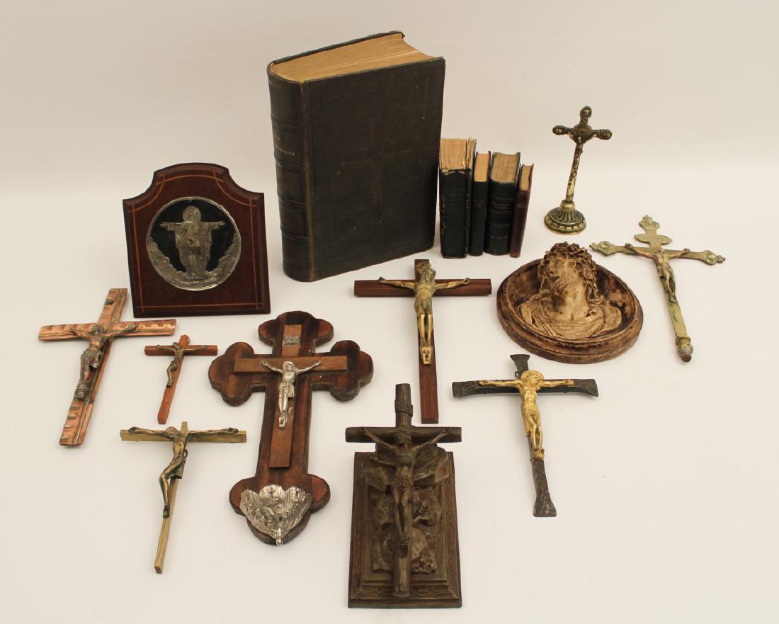 16 PC. MISC. LOT OF RELIGIOUS RELATED ITEMS