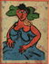 ENRICO BAJ (ITALIAN, 1924-2003) "LA ROBE BLUE" ETCHING