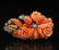 14K Y/G CORAL FLORAL CARVED PENDANT/PIN - 2