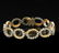 14K Y/G AND DIAMOND LADY'S BRACELET; 25.8 GR TW