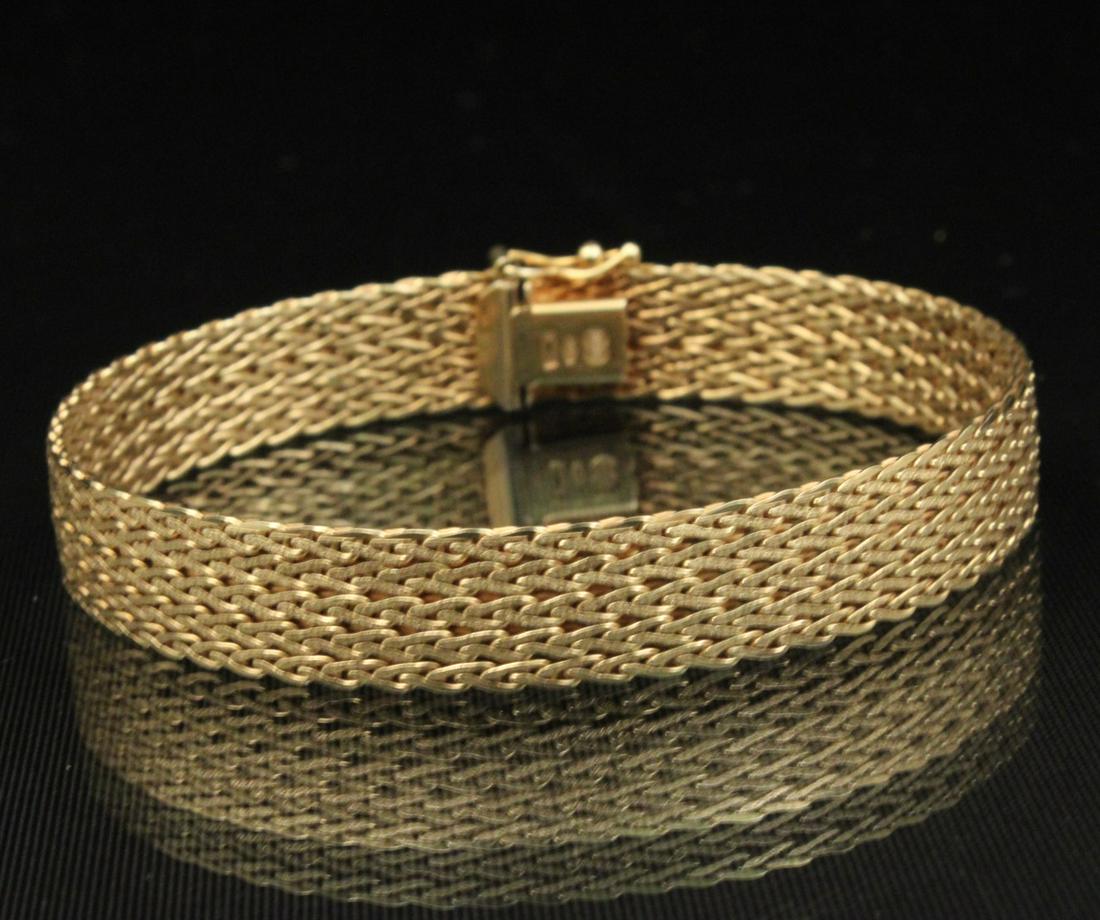 14K Y/G MESH FLEXIBLE BRACELET;  20.2 GR TW (1 of 1)