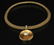 18K Y/G PENDANT NECKLACE W/ 5.0 CT DIAMOND CENTER; - 3