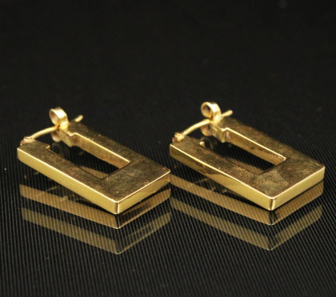 PR. OF 18K Y/G EARRINGS;  6.5 GR TW (1 of 1)