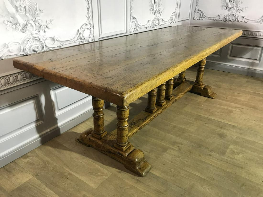 GRAND FRENCH MONASTERY TABLE, 19TH C. (1 of 5)