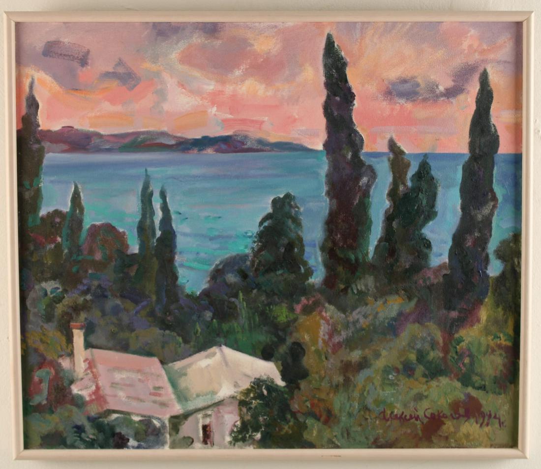 ALEXEI SOKOLOV (RUSSIAN, 20TH C.) OIL ON CANVAS (1 of 3)