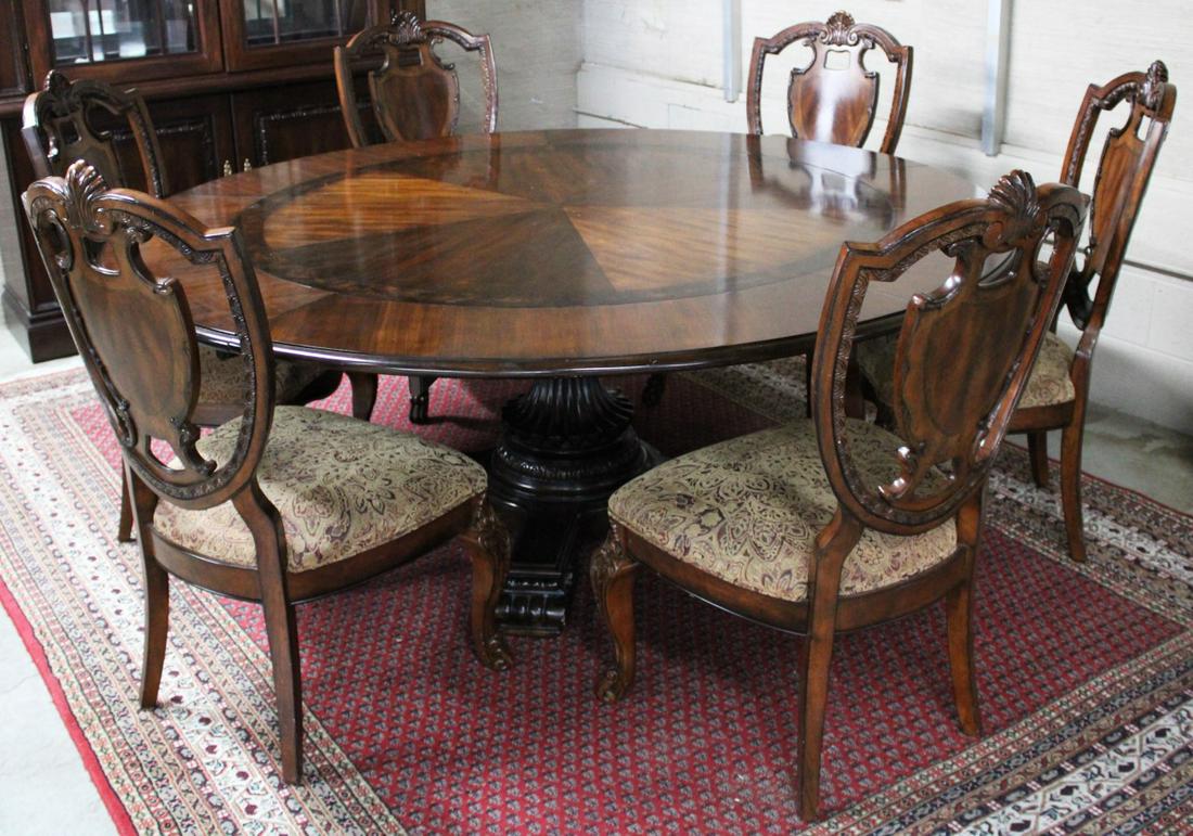 REGENCY DESIGNED MAHOGANY DINING TABLE (1 of 4)