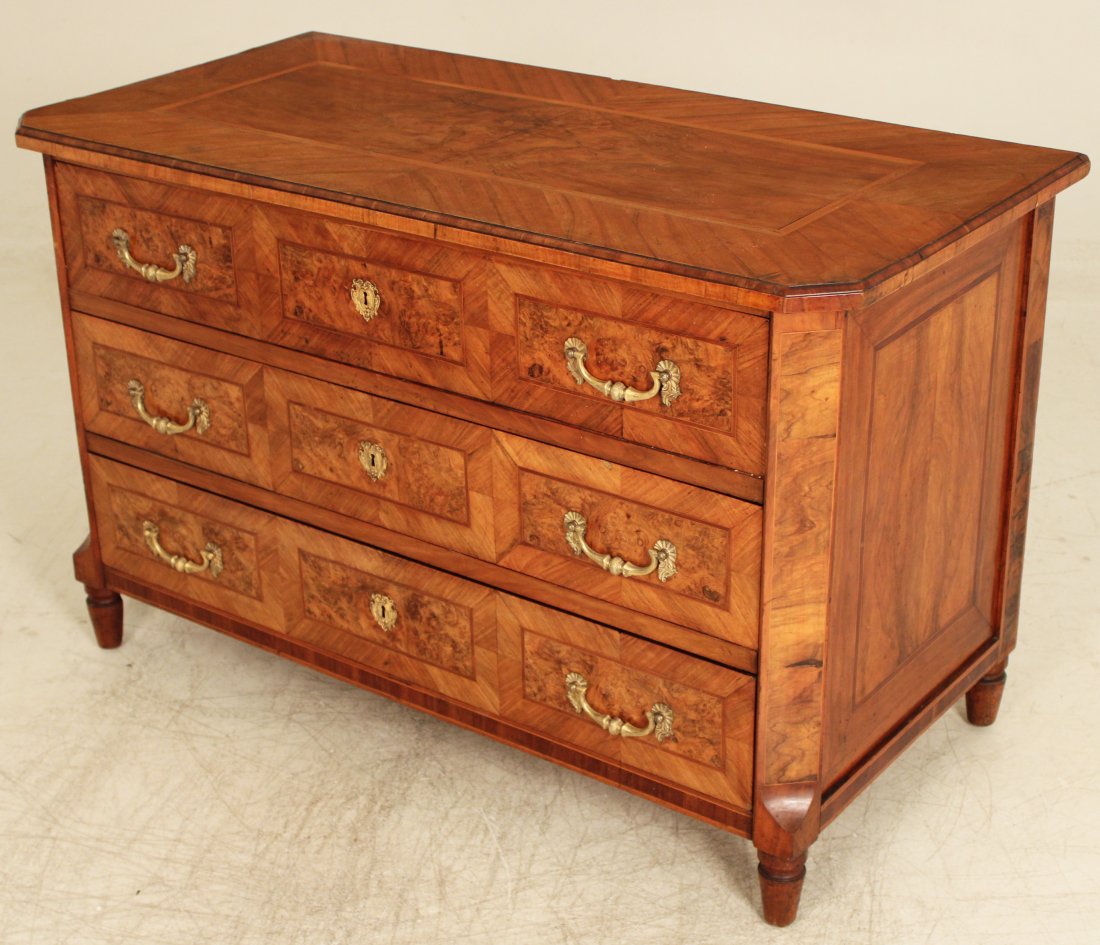 CONTINENTAL WALNUT INLAID COMMODE (1 of 4)