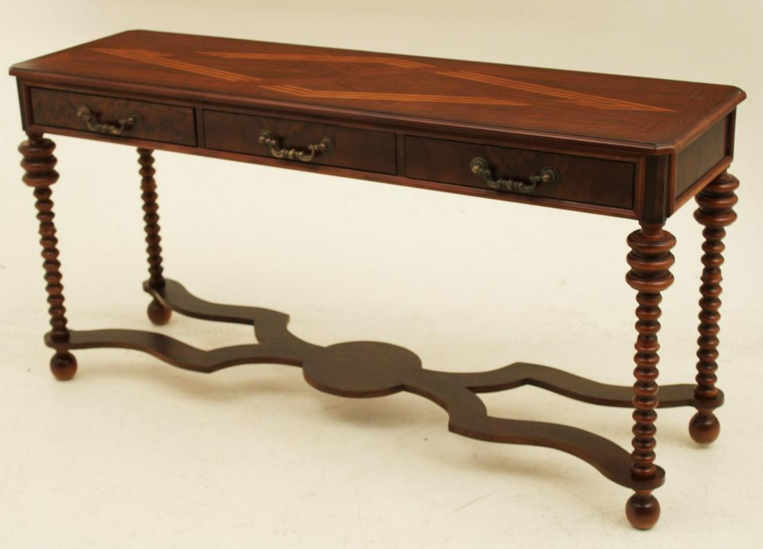 EUROPEAN STYLE WALNUT SOFA TABLE (1 of 3)