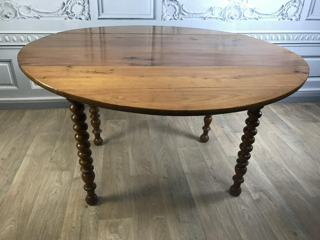 PROVINCIAL FRUITWOOD DROP LEAF BREAKFAST TABLE (1 of 4)