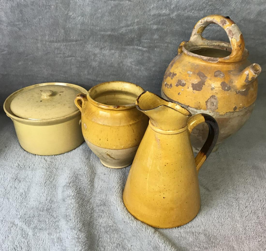 4 PC. LOT OF SOUTHERN FRANCE TERRA COTTA WARE (1 of 4)