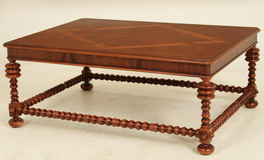 CONTINENTAL STYLE WALNUT LOW TABLE (1 of 3)