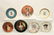 GROUP OF 7 FRENCH LIMOGE/HAVILAND PORTRAIT PLATES