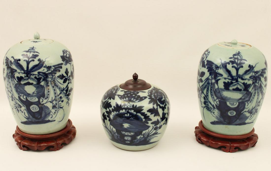 3 PC. LOT OF CELEDON GROUND ORIENTALIA (1 of 5)