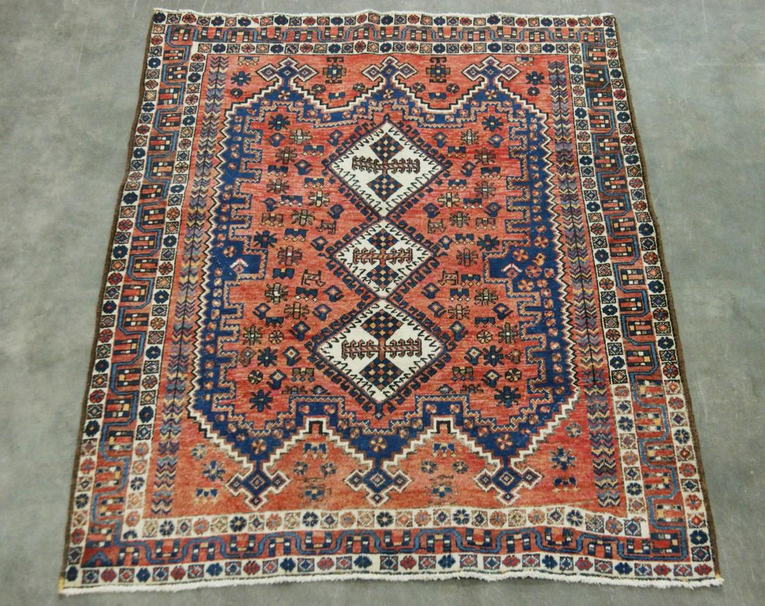 ORIENTAL RUG 5'2" X 6'10" AFSHAR (1 of 2)
