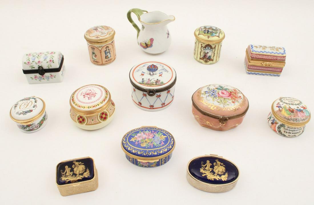 13 PC. LOT OF MINIATURE EUROPEAN PORCELAINS (1 of 8)