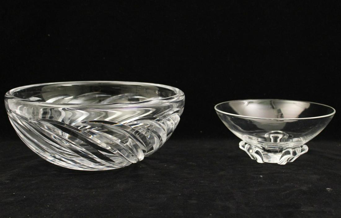 2 SIGNED FRENCH CRYSTAL BOWLS (1 of 4)