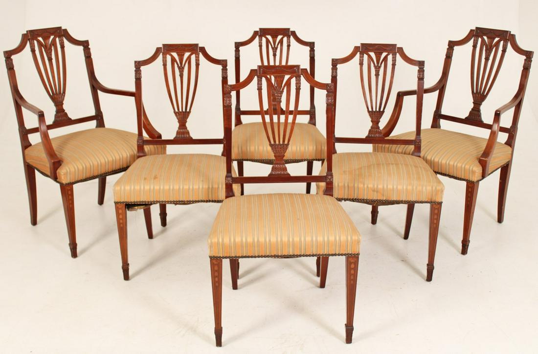 SET OF 6 AMERICAN MAHOGANY CHAIRS (1 of 4)