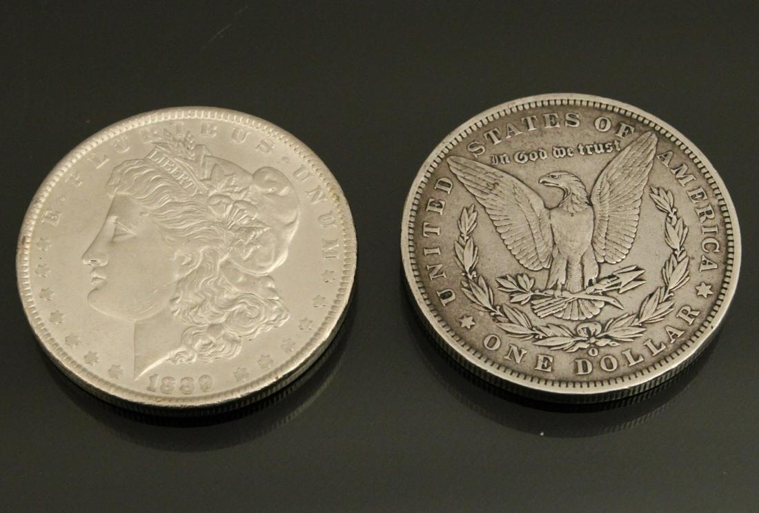 2 VERY HIGH QUALITY MORGAN SILVER DOLLARS (1 of 2)