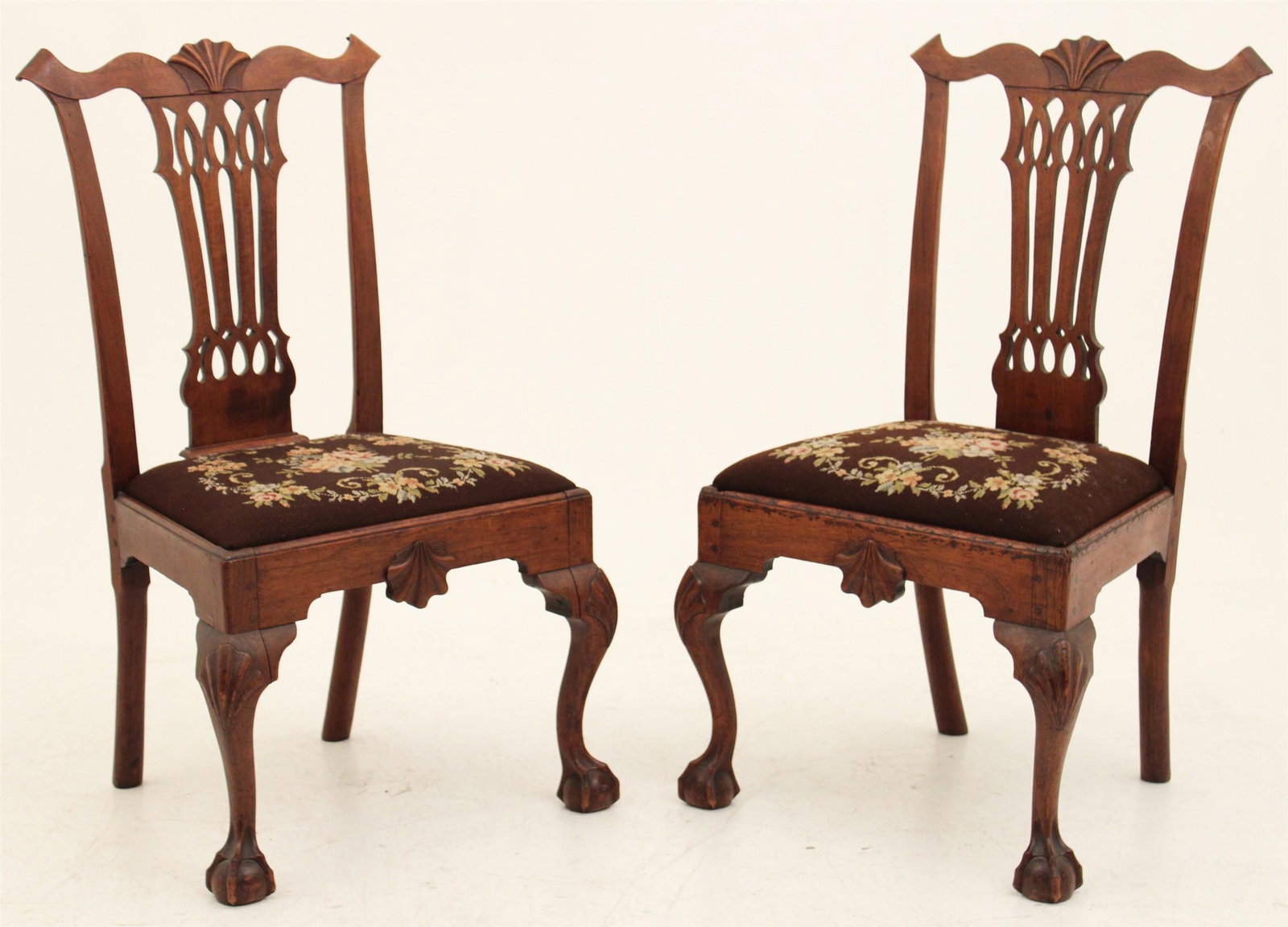 IMPORTANT PR. OF 18THC. PHILADELPHIA CHIPPENDALE CHAIRS (1 of 6)