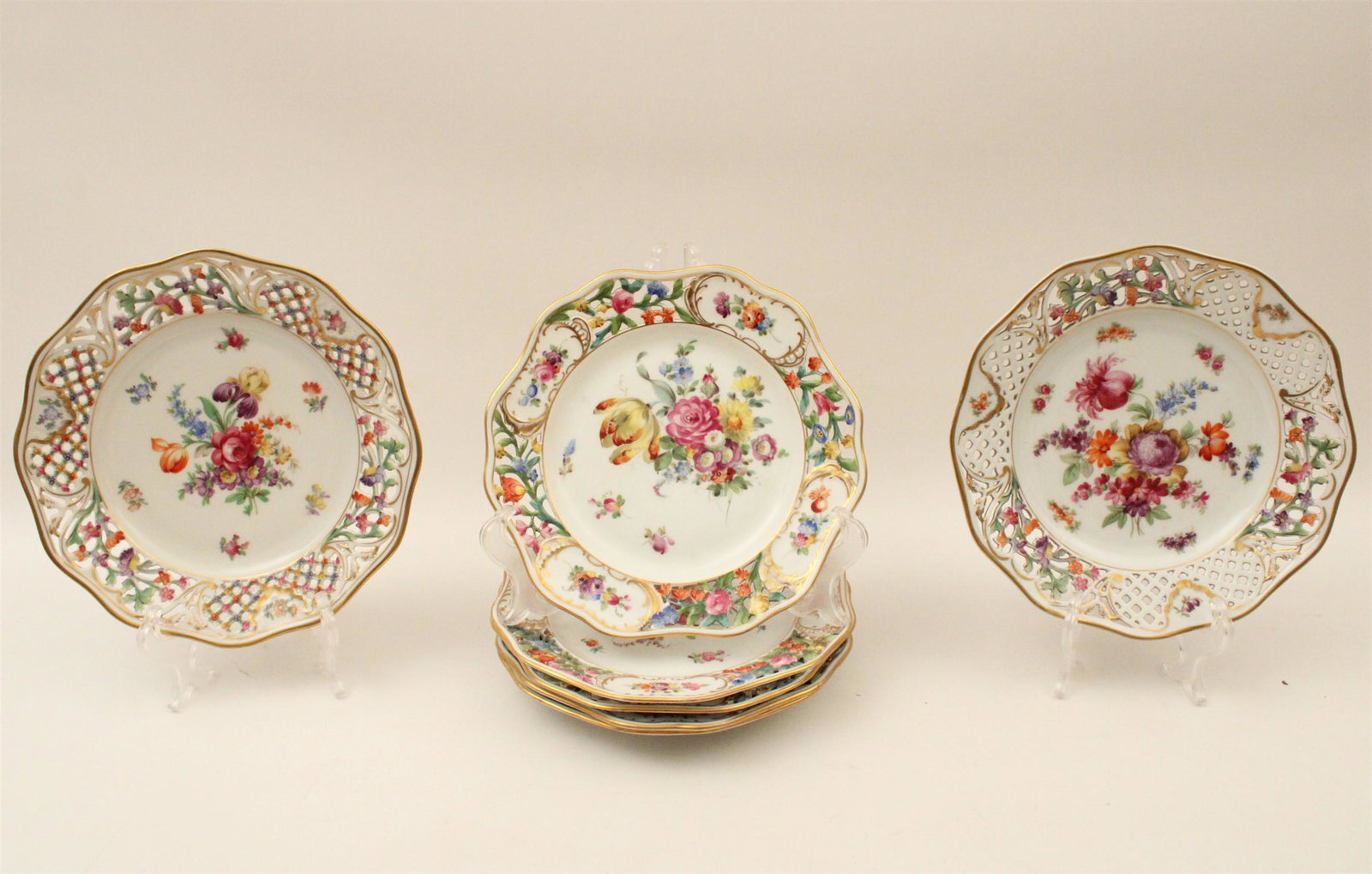 7 PC LOT OF SCHUMANN DRESDEN PORCELAIN (1 of 5)