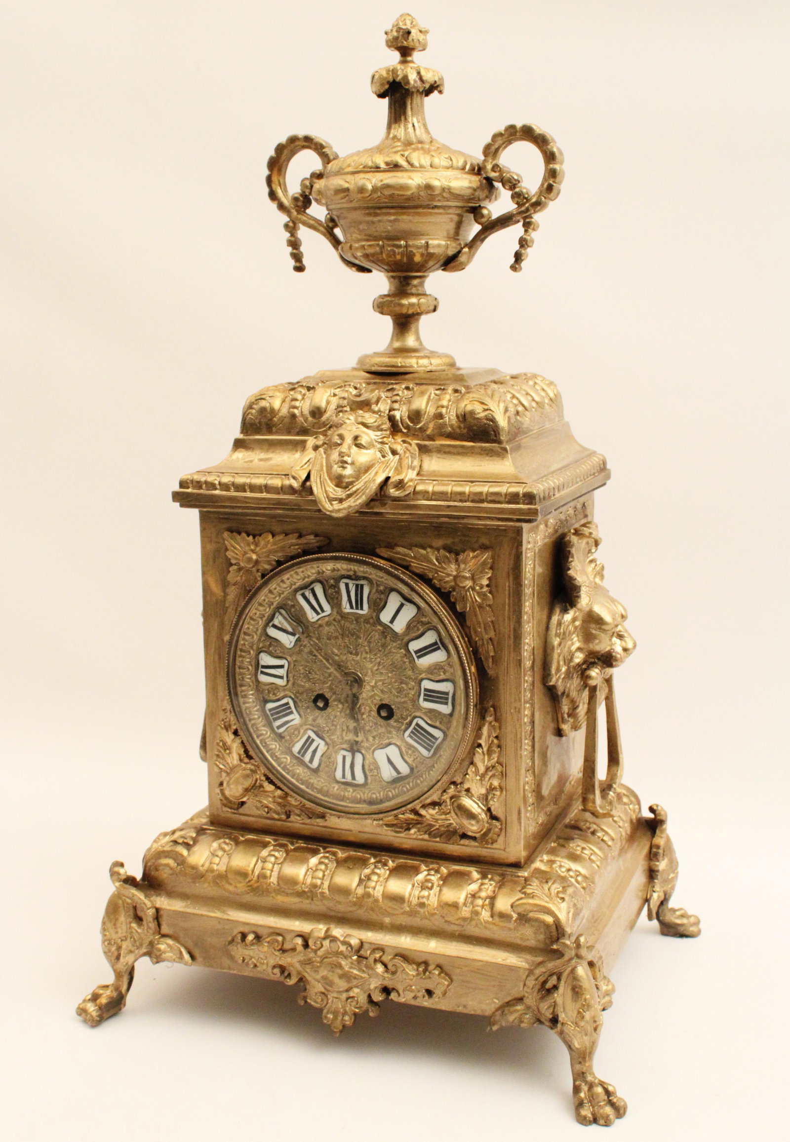 19TH C. FRENCH GILT BRONZE BRACKET CLOCK (1 of 6)