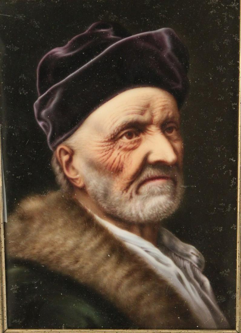 KPM STYLE GERMAN PORCELAIN PLAQUE OF GENTLEMAN (1 of 2)