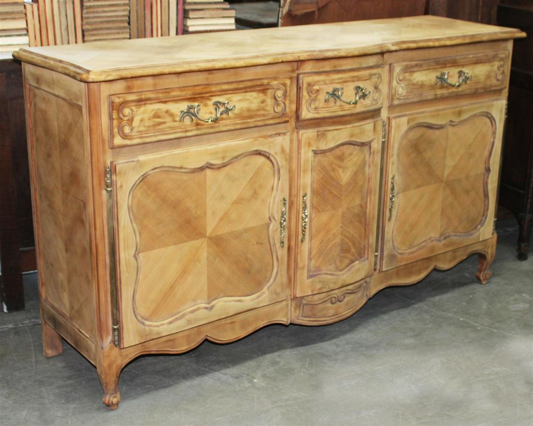 LOUIS XV STYLE FRENCH BUFFET WITH NATURAL FINISH (1 of 2)