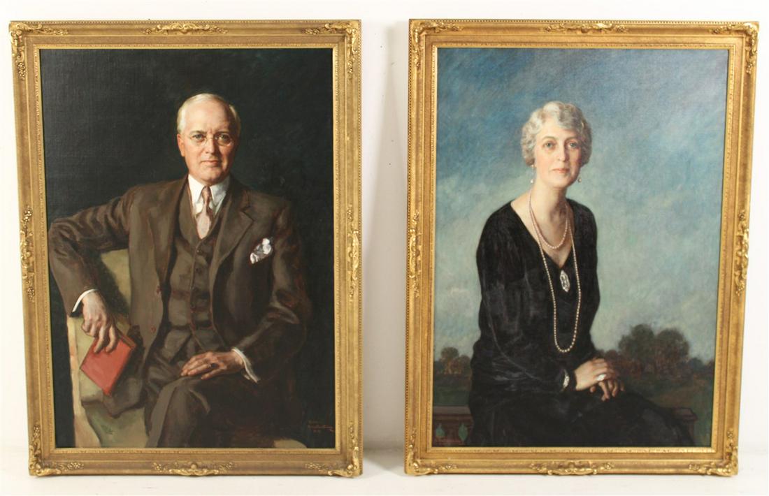 PR. OF O/C PORTRAITS BY NIKOL SCHATTENSTEIN (1877-1954) (1 of 8)