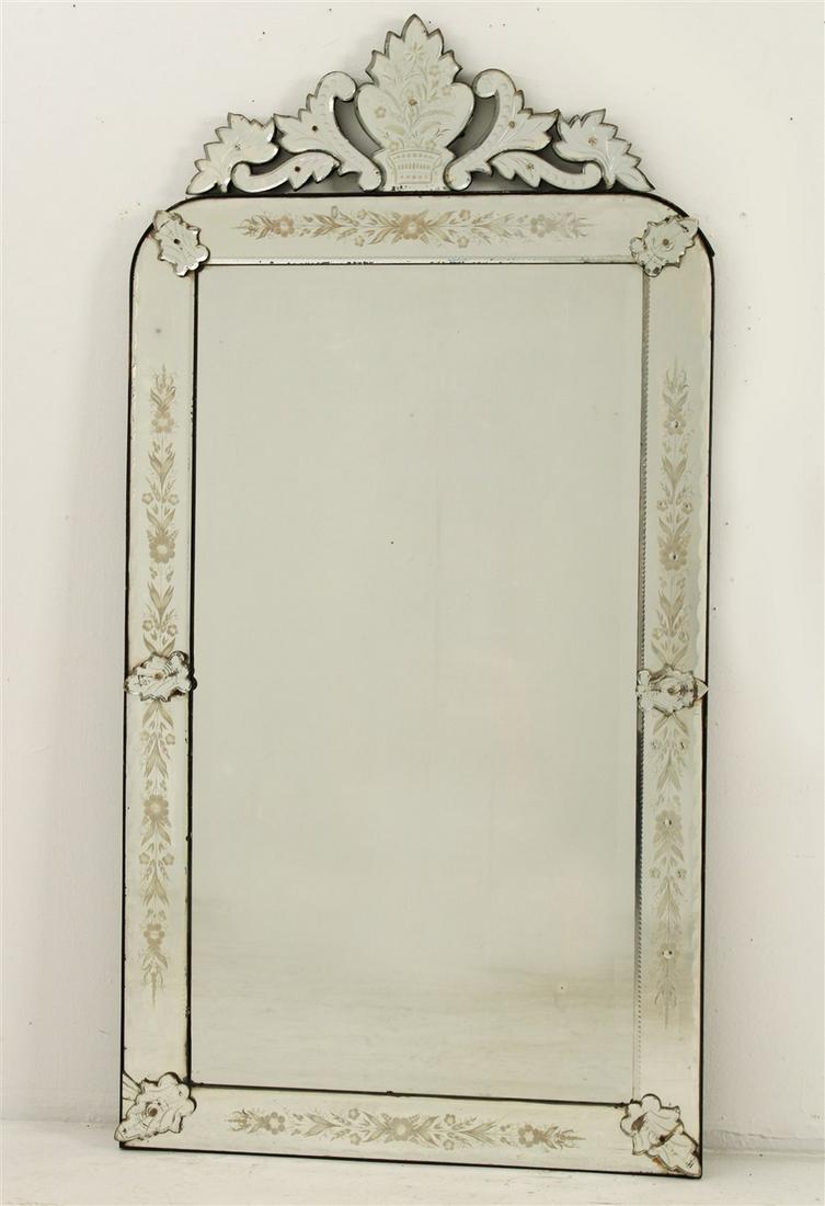 IMPRESSIVE 64" VENETIAN GLASS MIRROR (1 of 4)