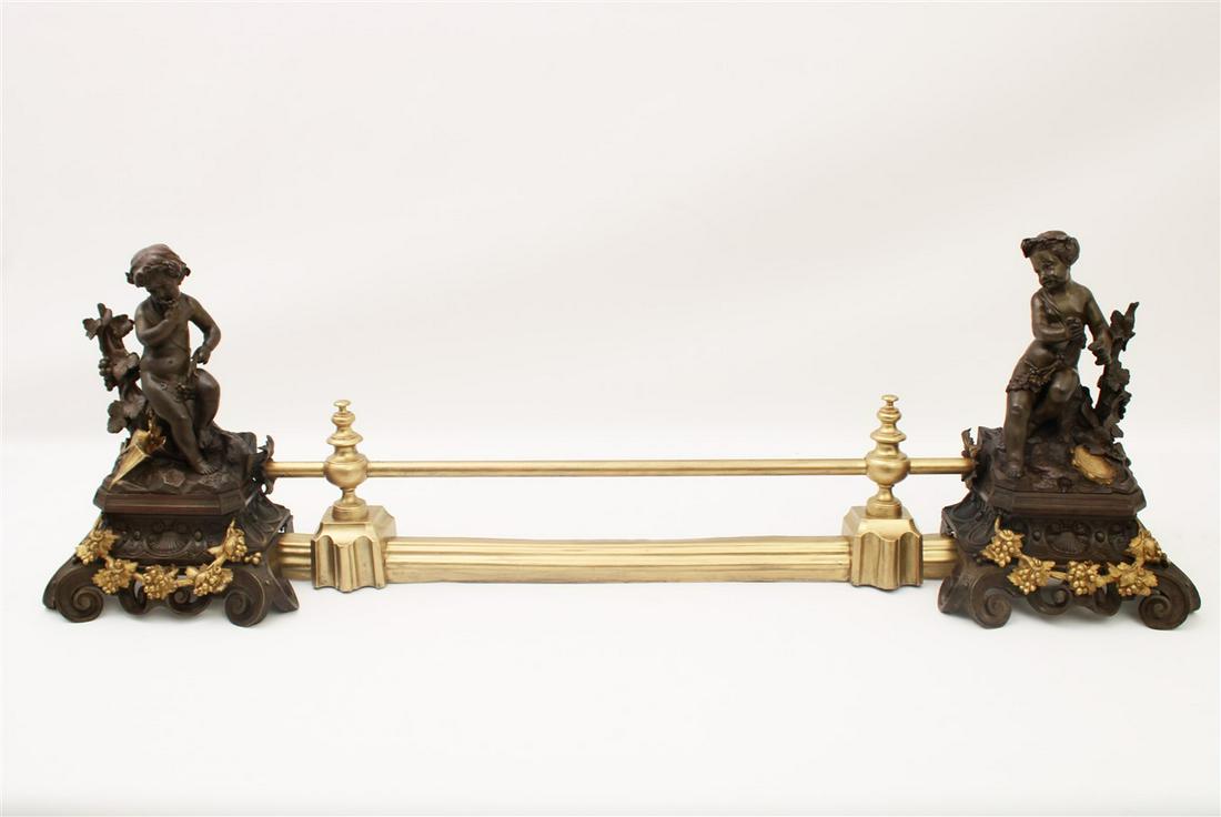 3 PART FRENCH CHENET (1 of 3)