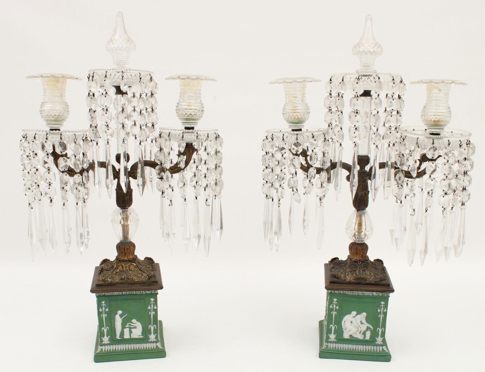 Pair of Wedgewood girandoles (1 of 8)