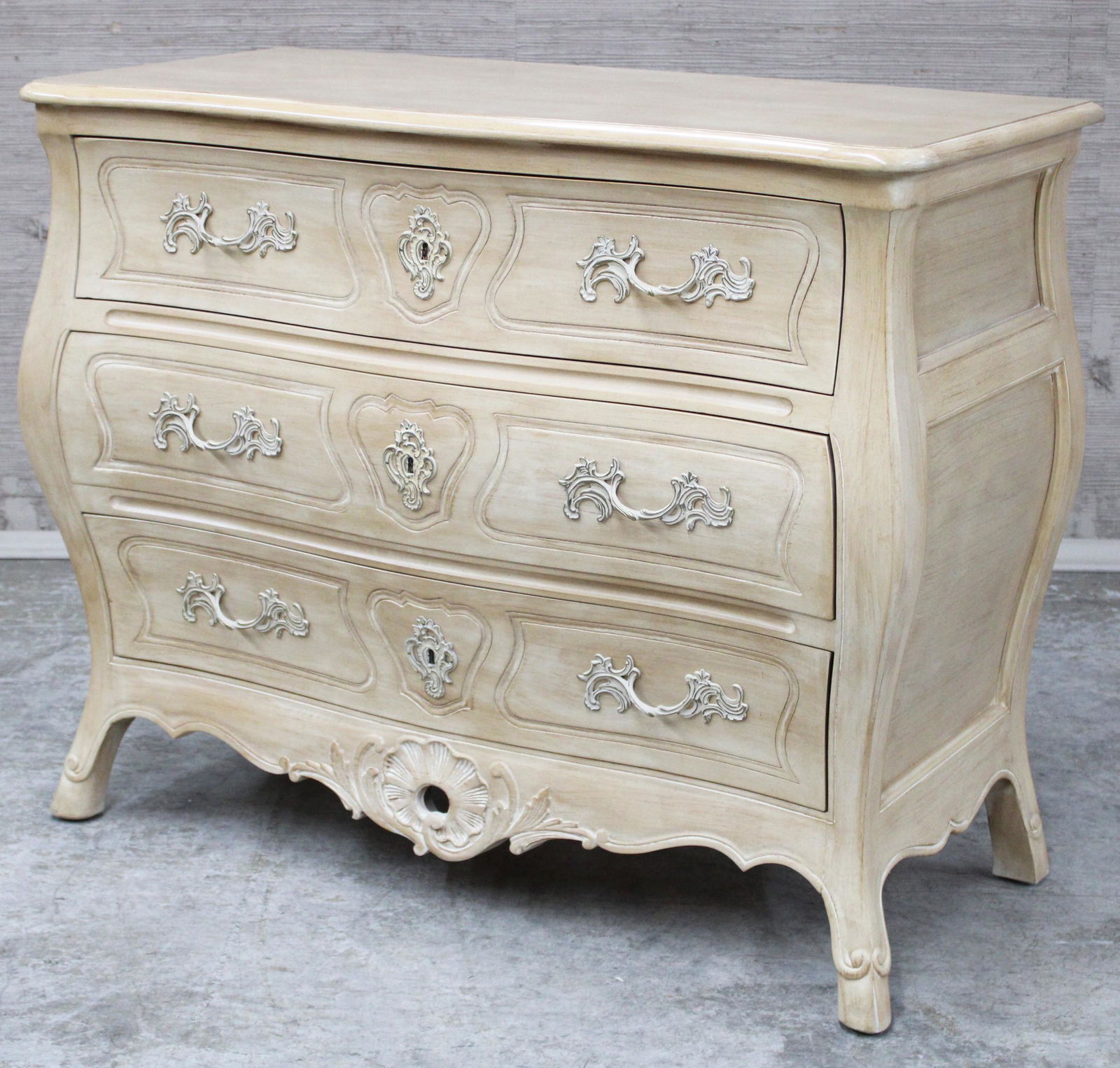 Louis XV style bombe commode (1 of 2)