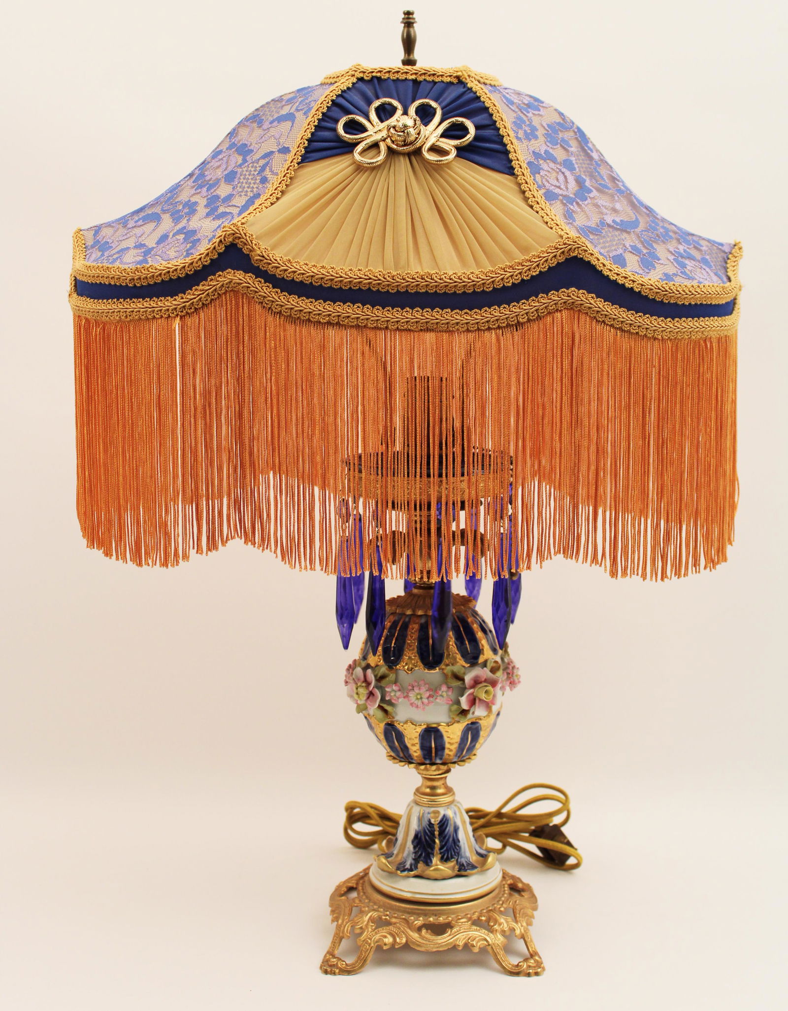 Sevres pomegranate formed lamp, (1 of 3)