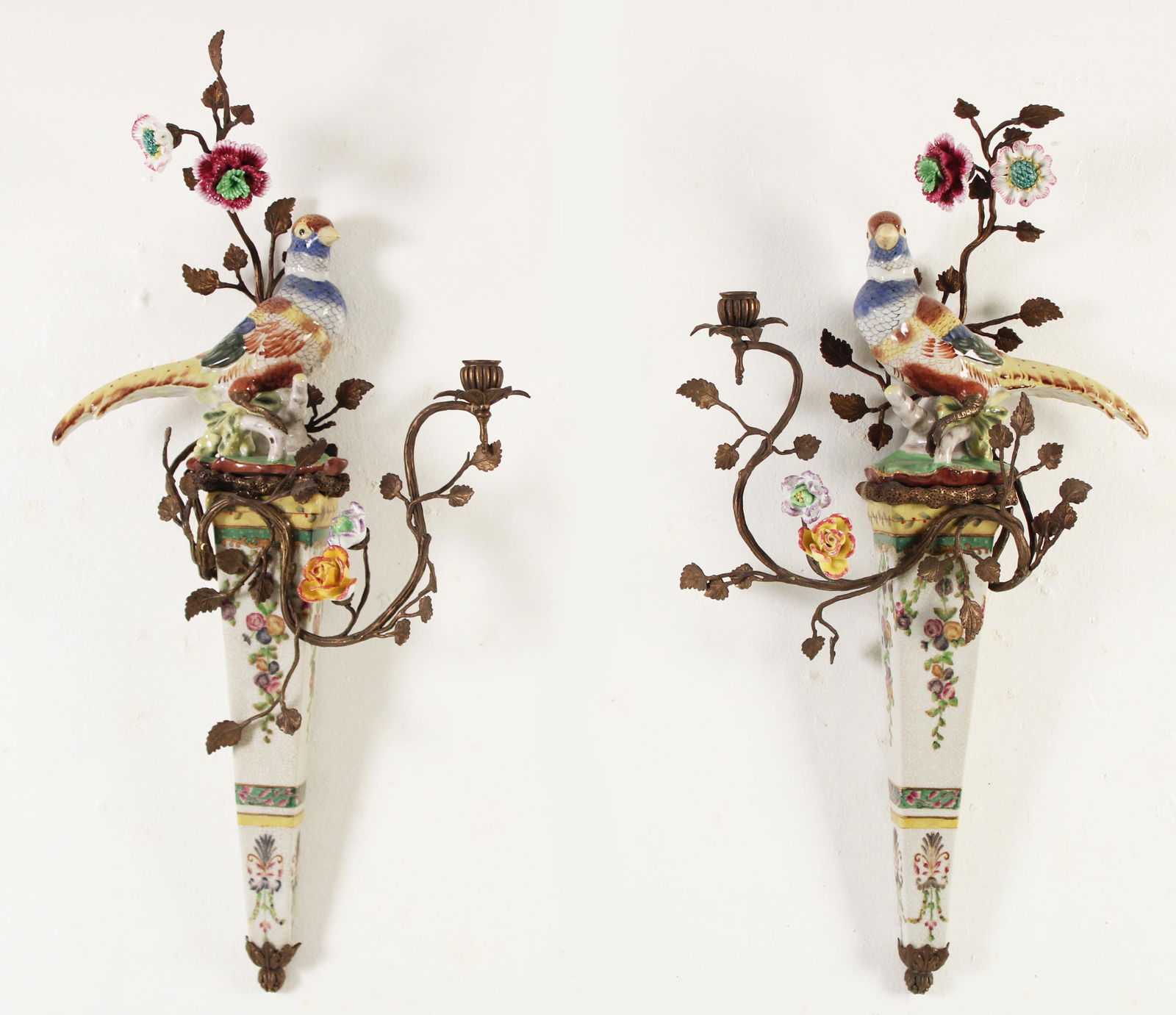 Pair of Porcelain Wall Sconces (1 of 3)