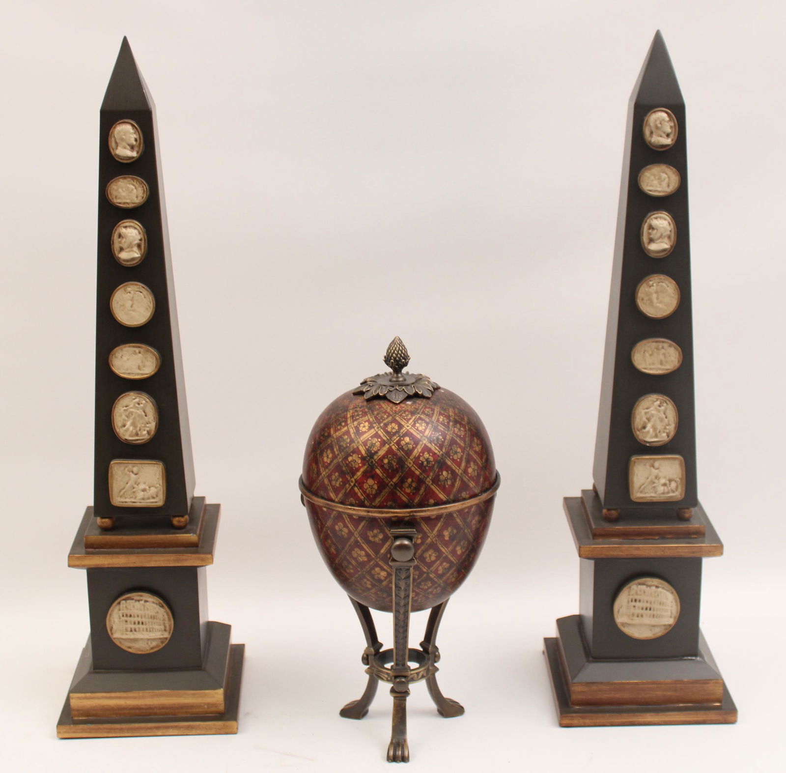 3 piece lot of decorative arts (1 of 3)