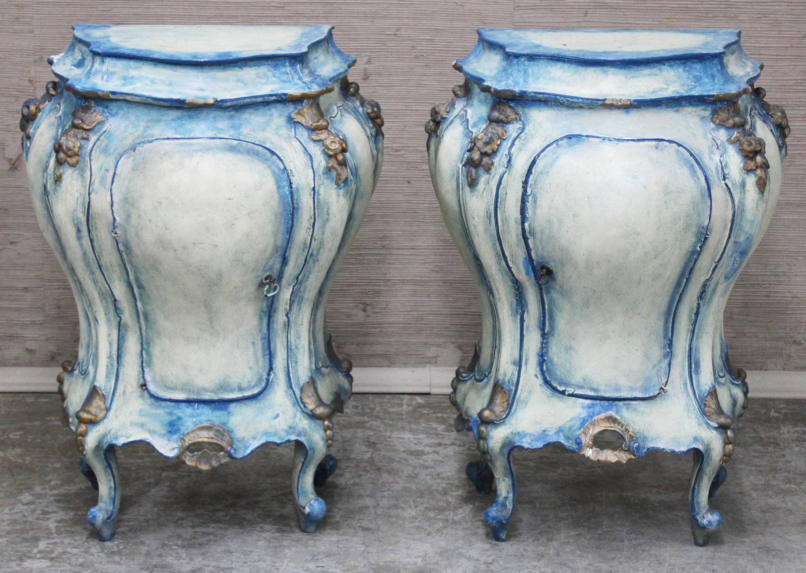 Pair of Louis XV style bedside commodes (1 of 1)