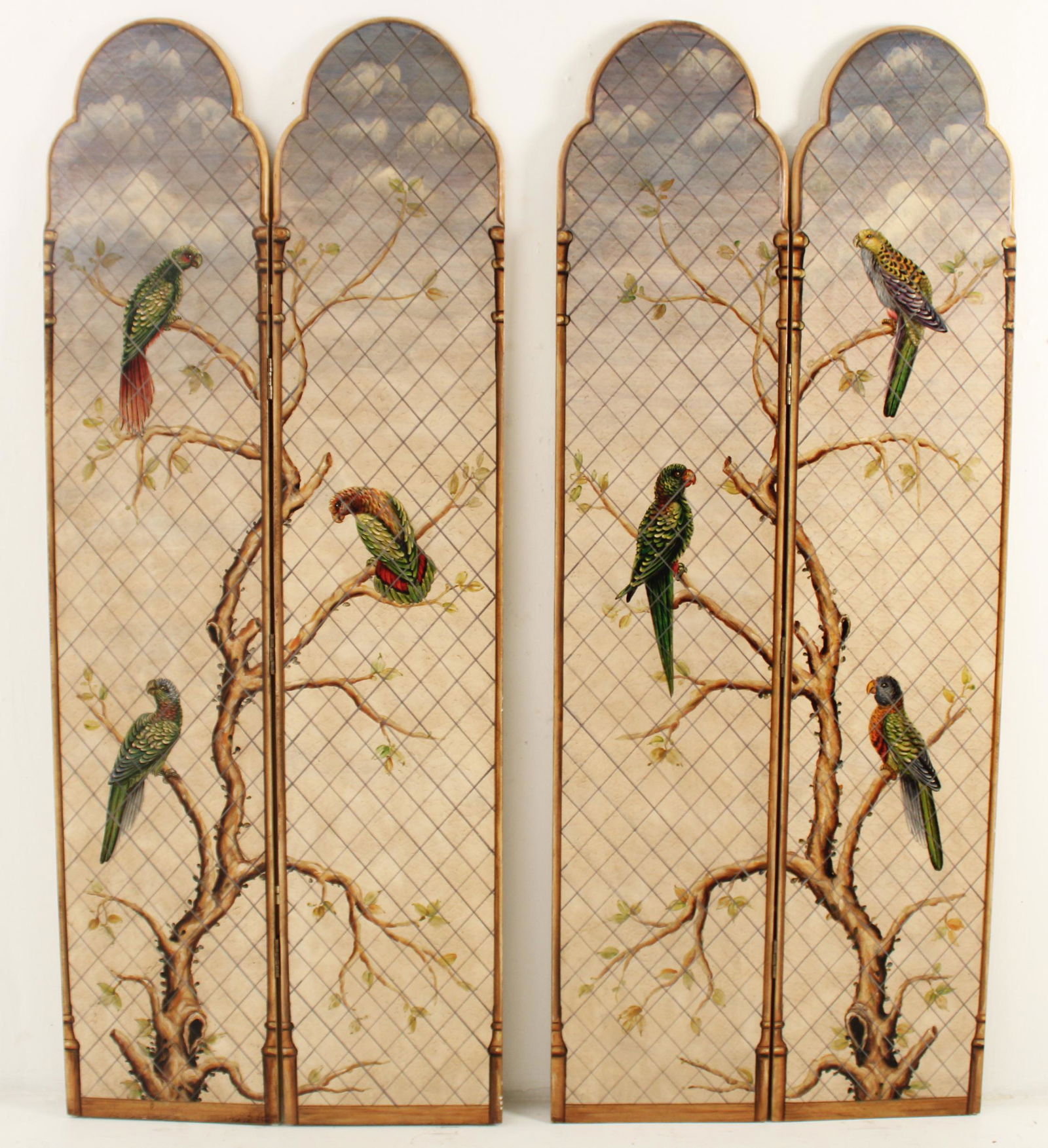 4 panel hand painted screen (1 of 3)