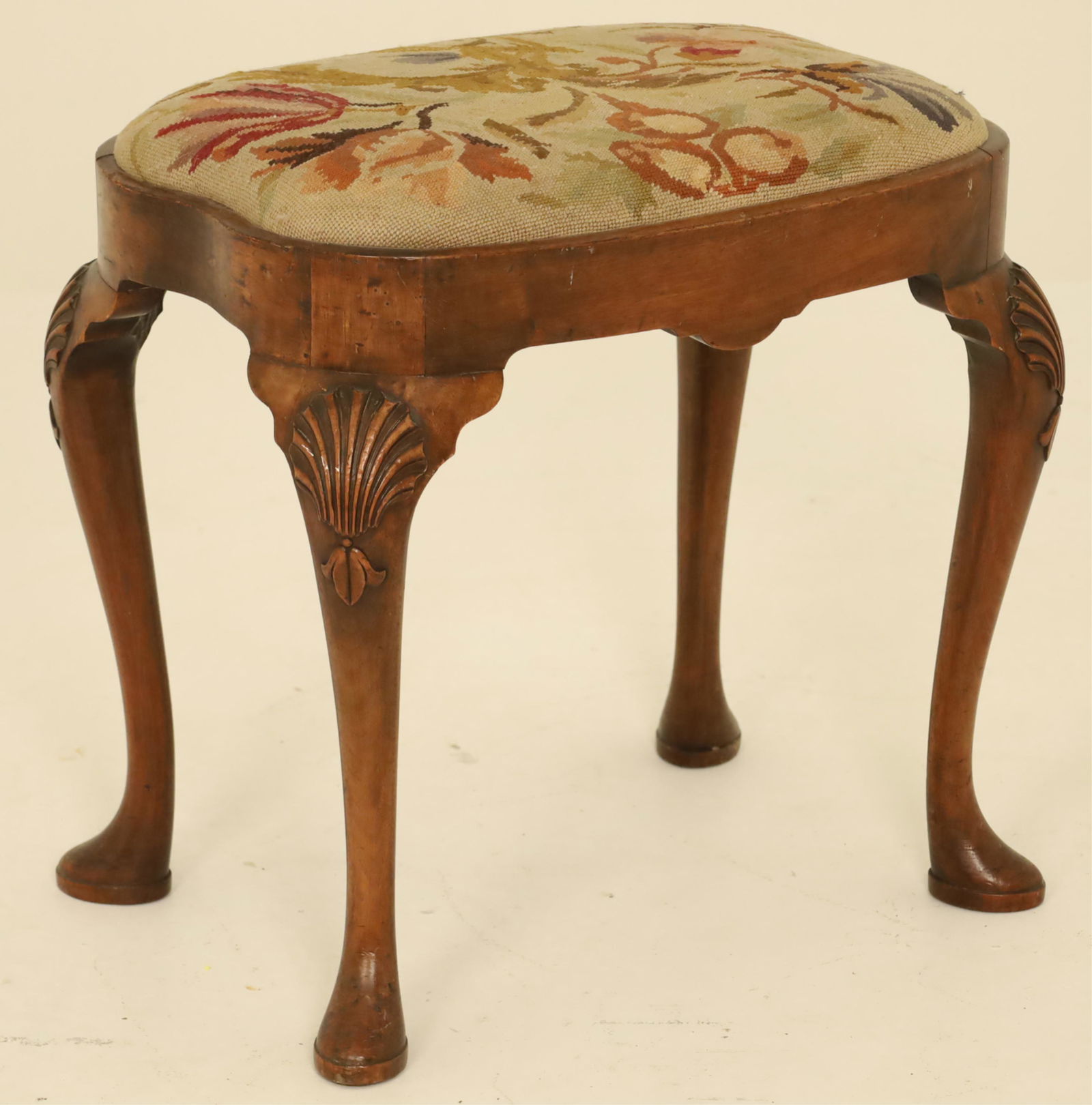 19th C. Queen Anne Style Stool (1 of 4)
