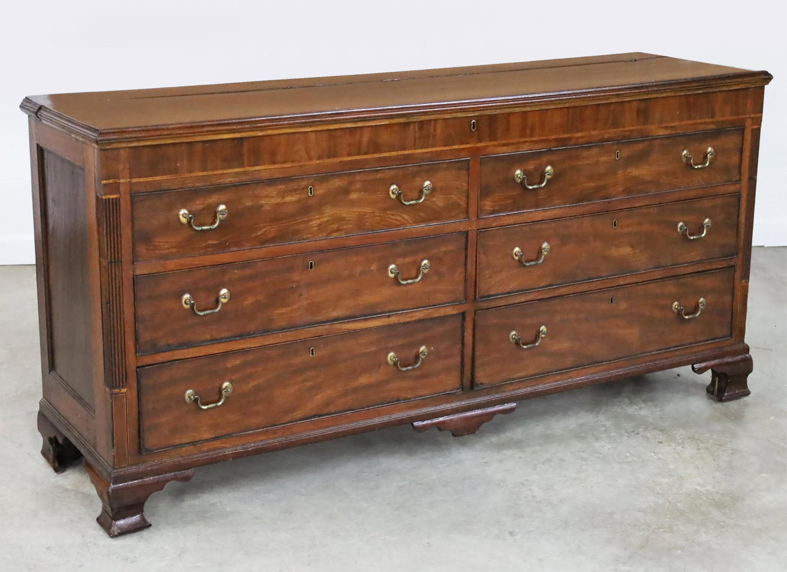 Georgian mahogany lift top mule chest (1 of 6)