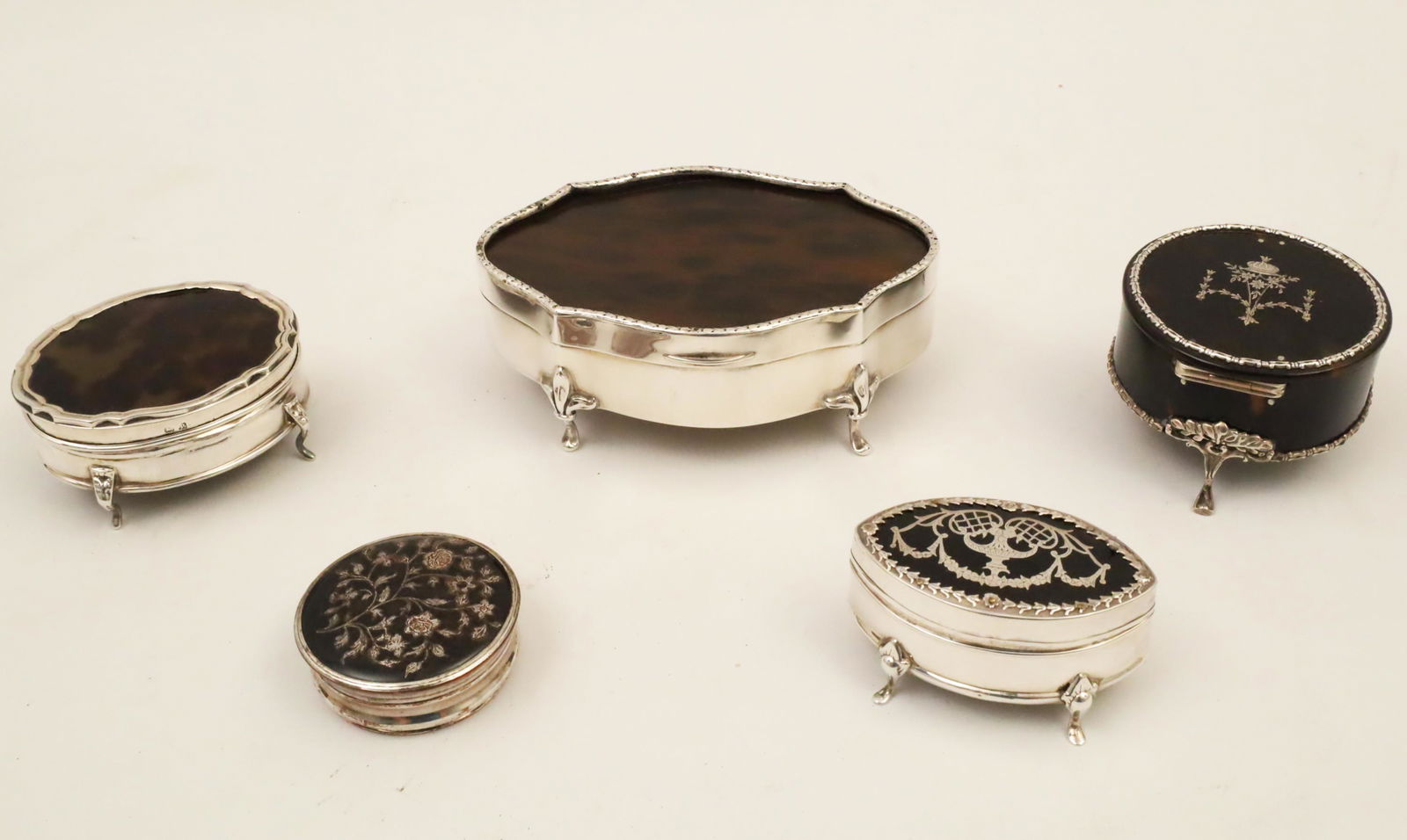 Group of 5 High Quality English Edwardian Boxes (1 of 5)