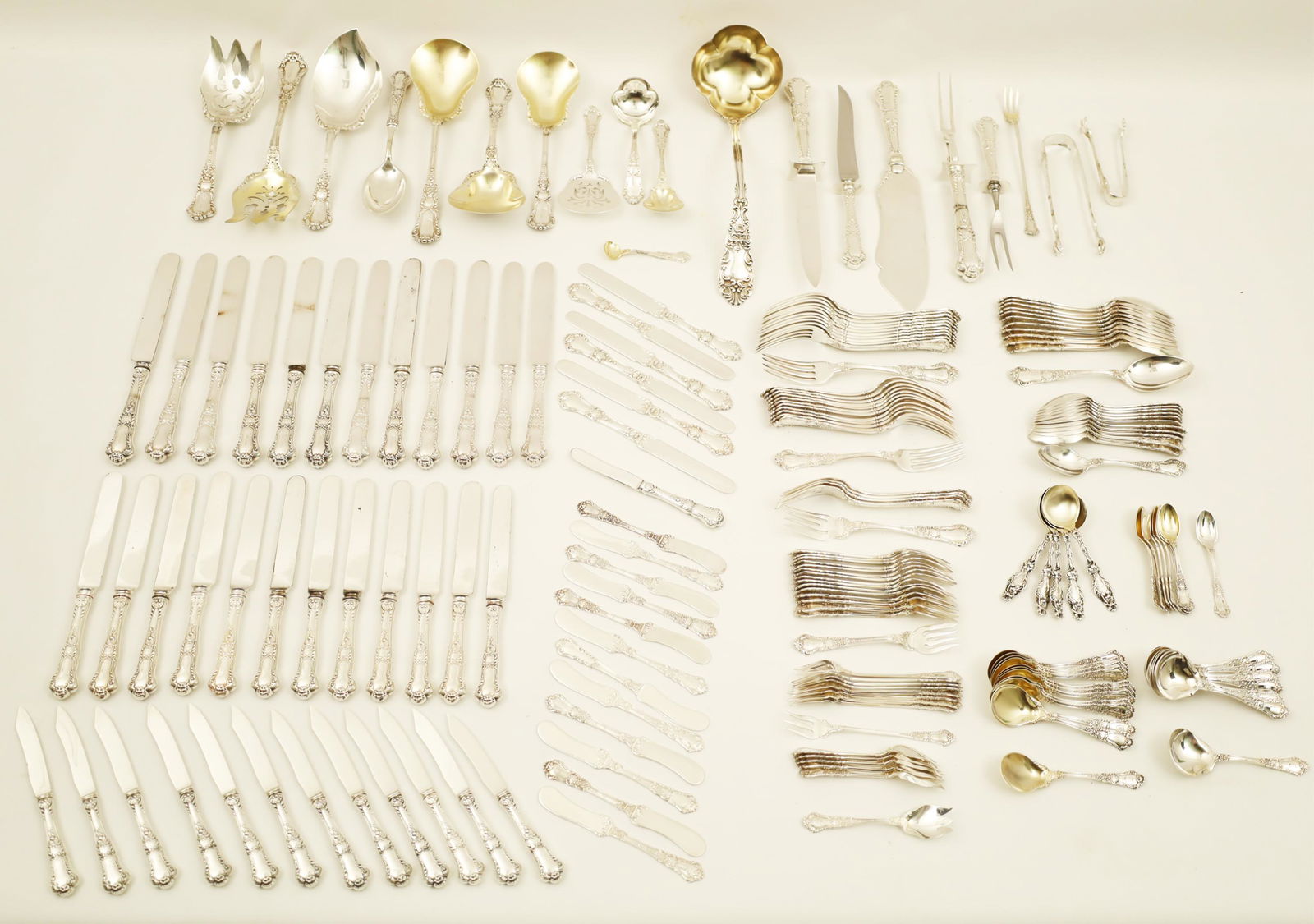 193 Pcs. Gorham Sterling Silver; 417.6 TOW (1 of 8)