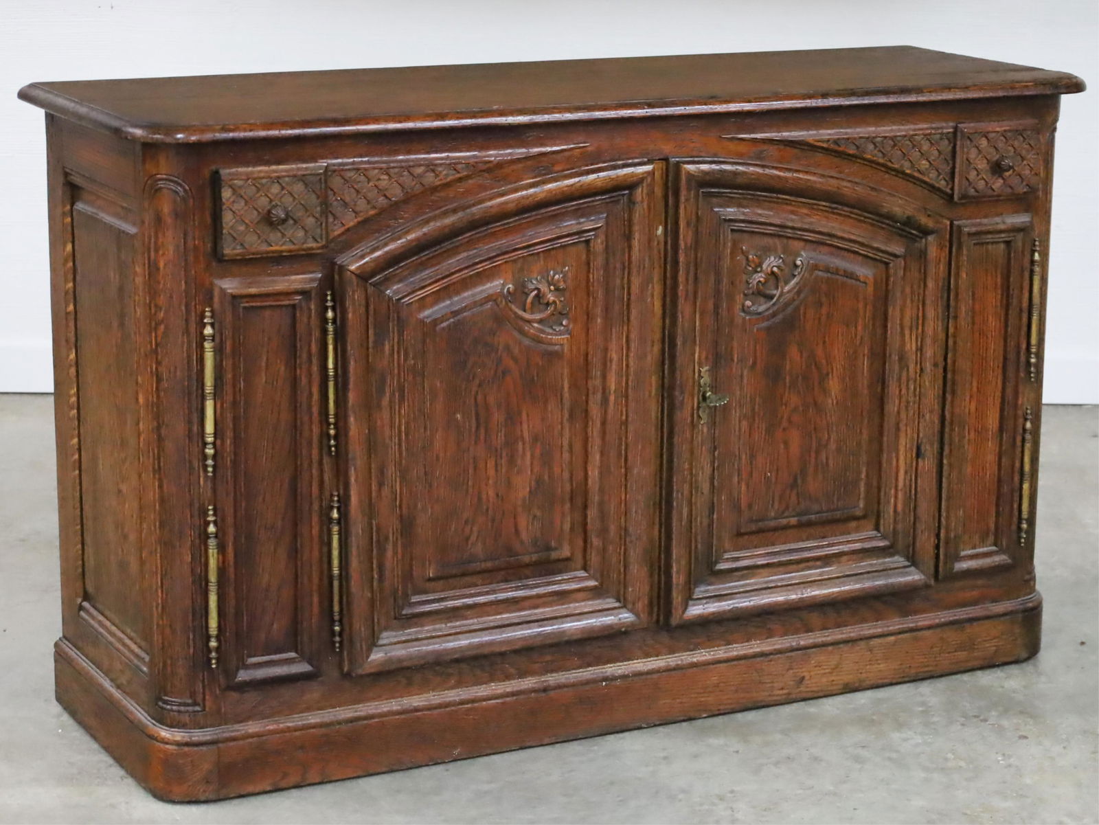 French Provincial Style Oak Buffet (1 of 4)