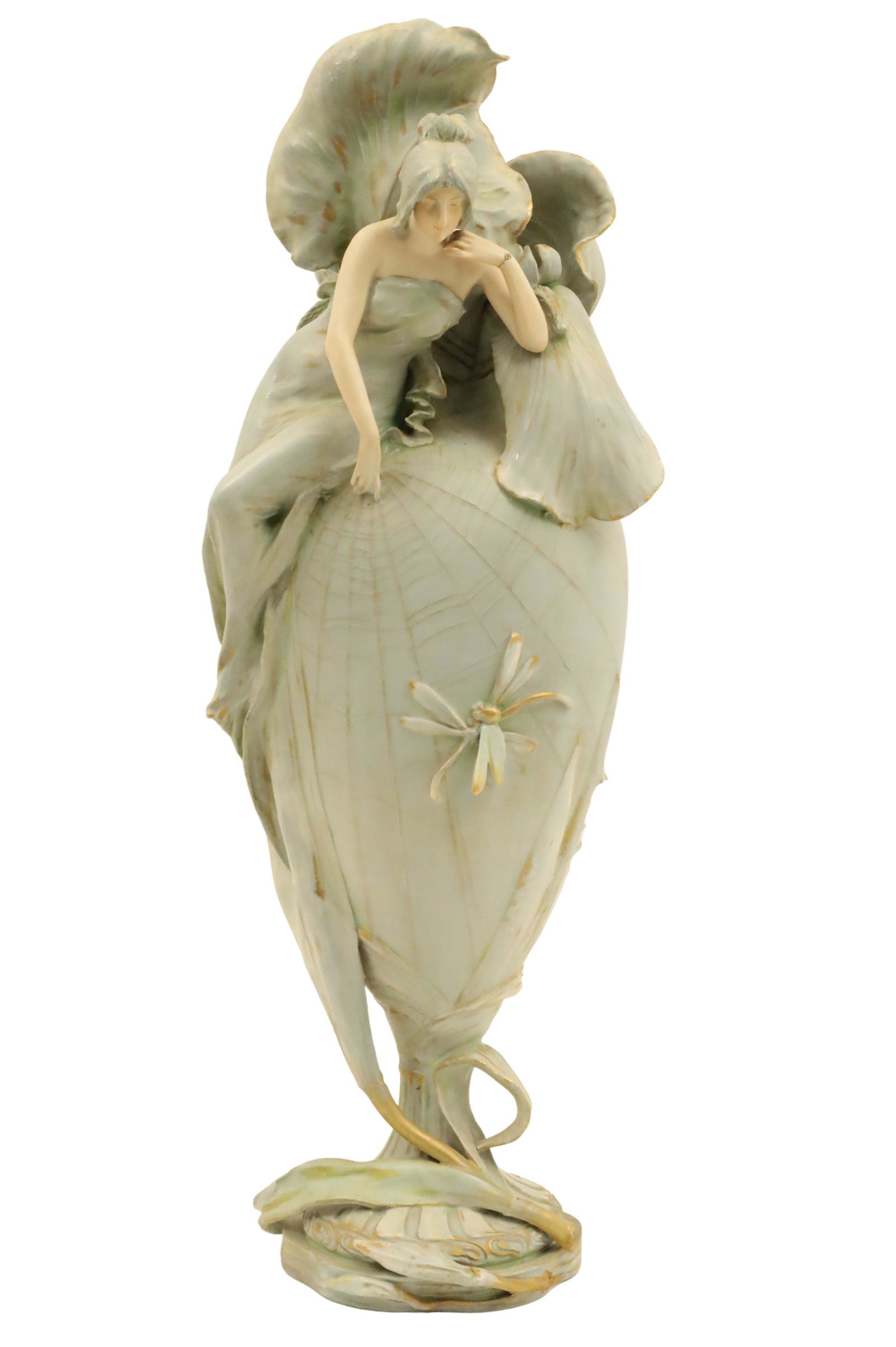 AMPHORA ART NOUVEAU IRIS VASE (1 of 6)