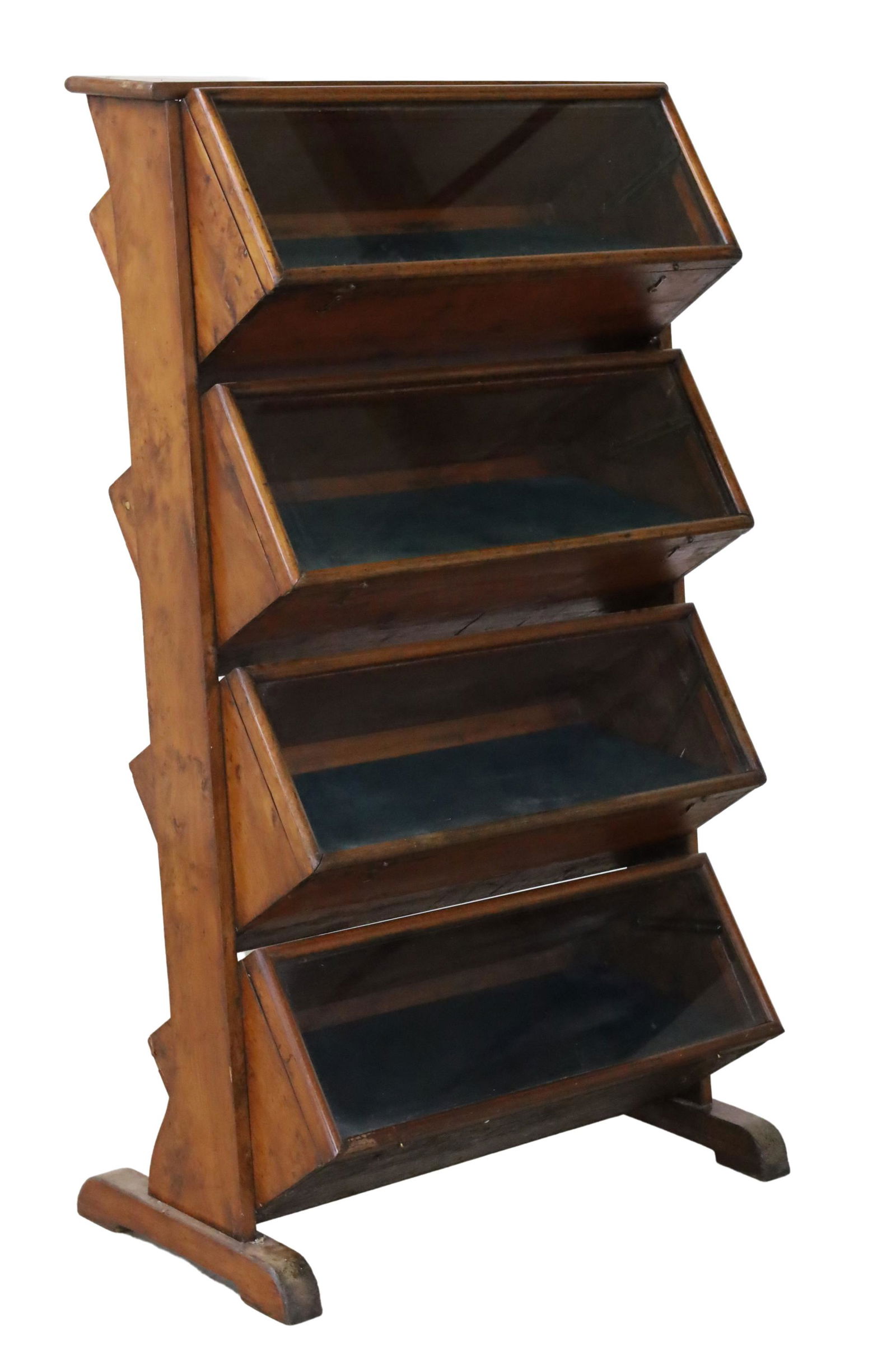 PROVINCIAL CHERRY AND PINE 4 TIER CABINET (1 of 4)