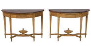 PR OF LOUIS XVI STYLE CONSOLE TABLES