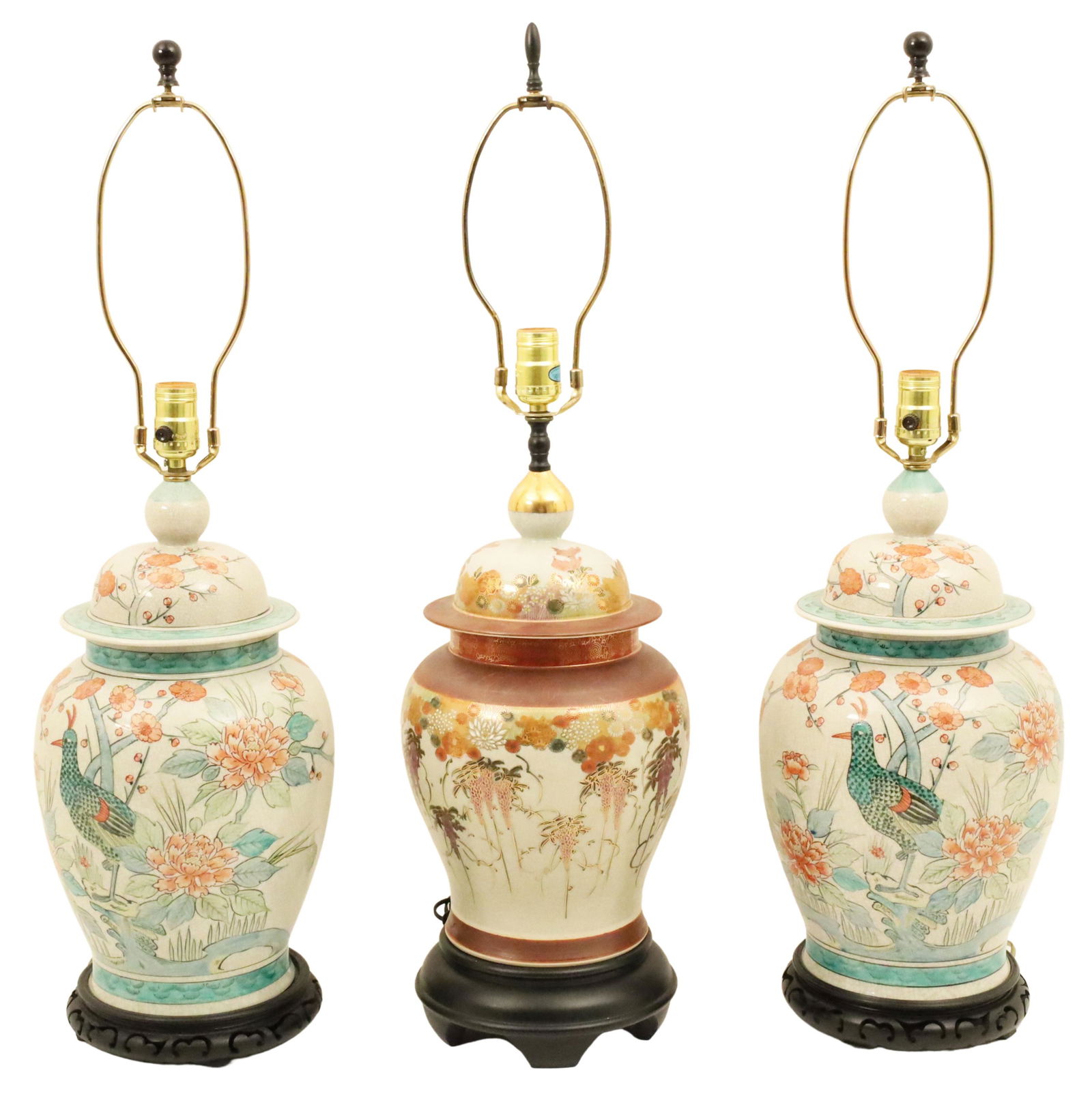 GROUP OF 3 ORIENTAL PORCELAIN LAMPS (1 of 2)