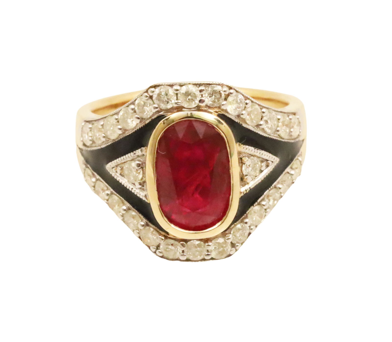 18K RUBY AND DIAMOND RING W/GIA (1 of 7)