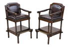 PR OF MAITLAND SMITH BILLIARD CHAIRS